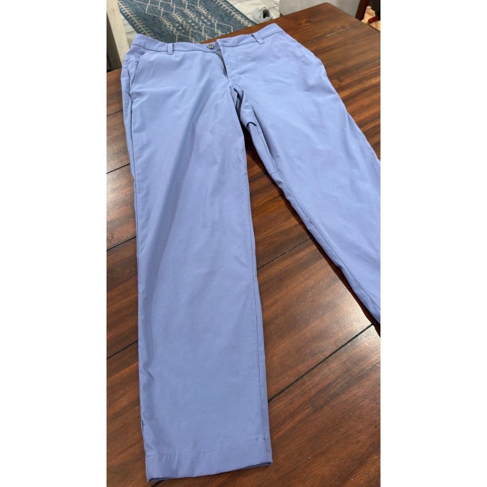 Lululemon Commission Slim-Fit Pant 33 Blue Grey Chino M5A18S - Picture 9 of 16